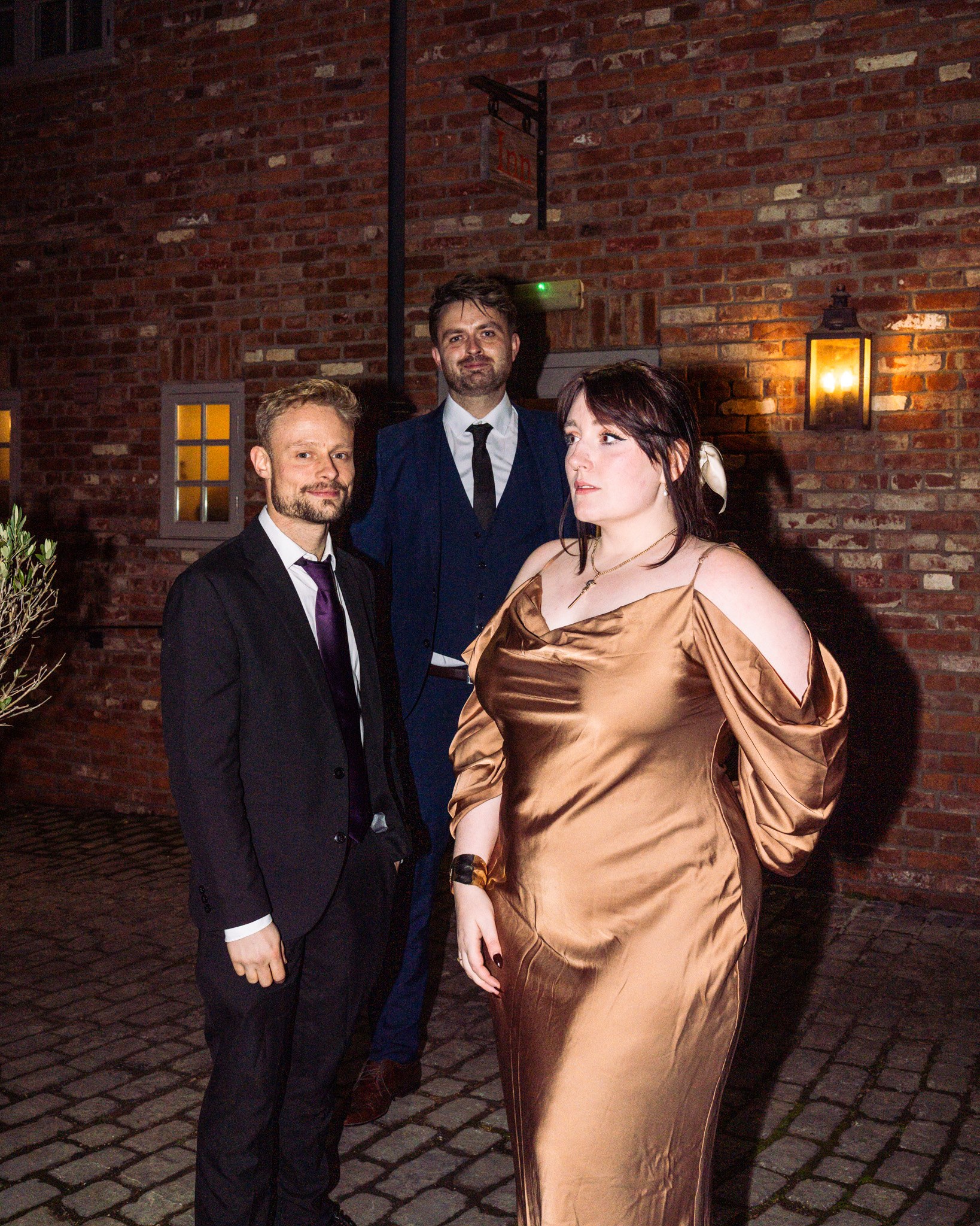 AMPLFY dressed smart for a formal wedding event